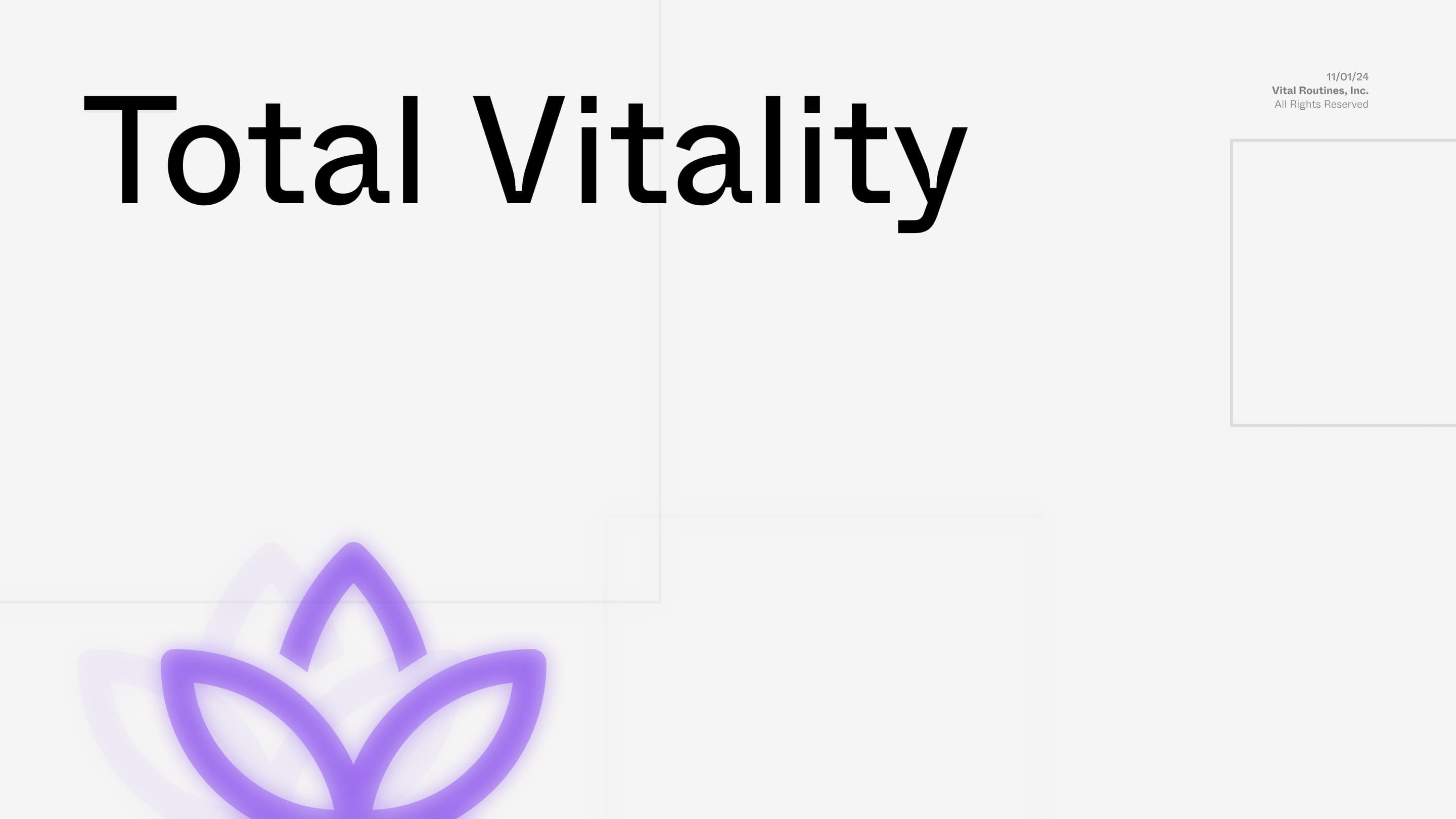 The Total Vitality Score